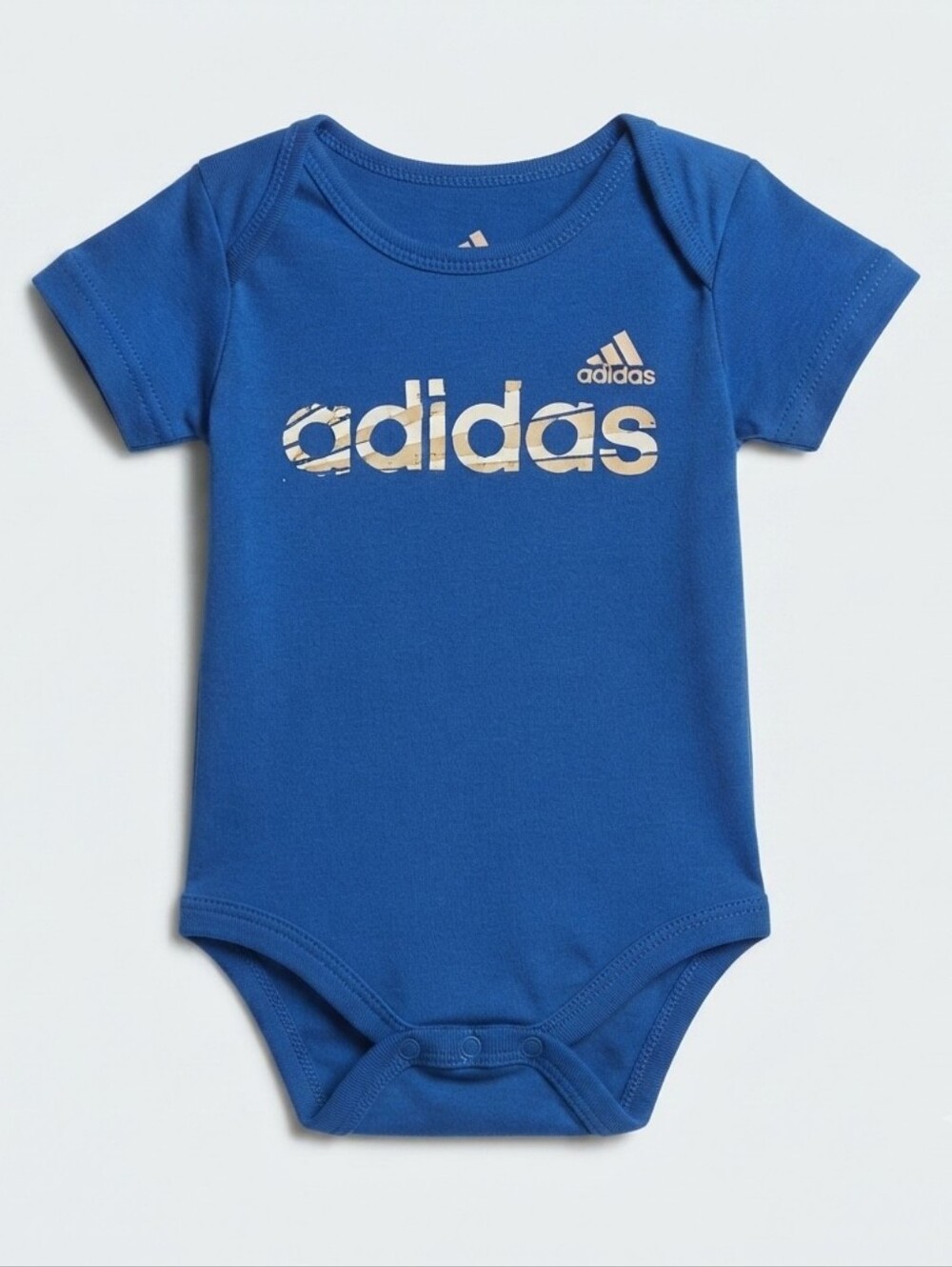 adidas 3M Navy Blue Infant One-Piece Bodysuit with Logo